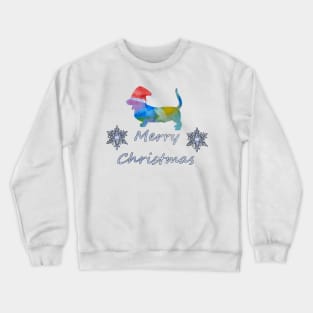 Santa Basset Crewneck Sweatshirt